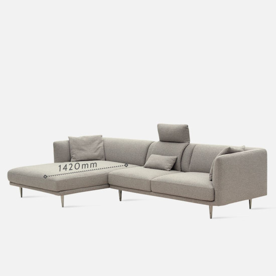 Milton Sofa, L192, Semi Aniline Leather, G3 342 [Display x1]